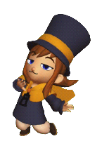 A GIF of Hat Kid smug dancing.